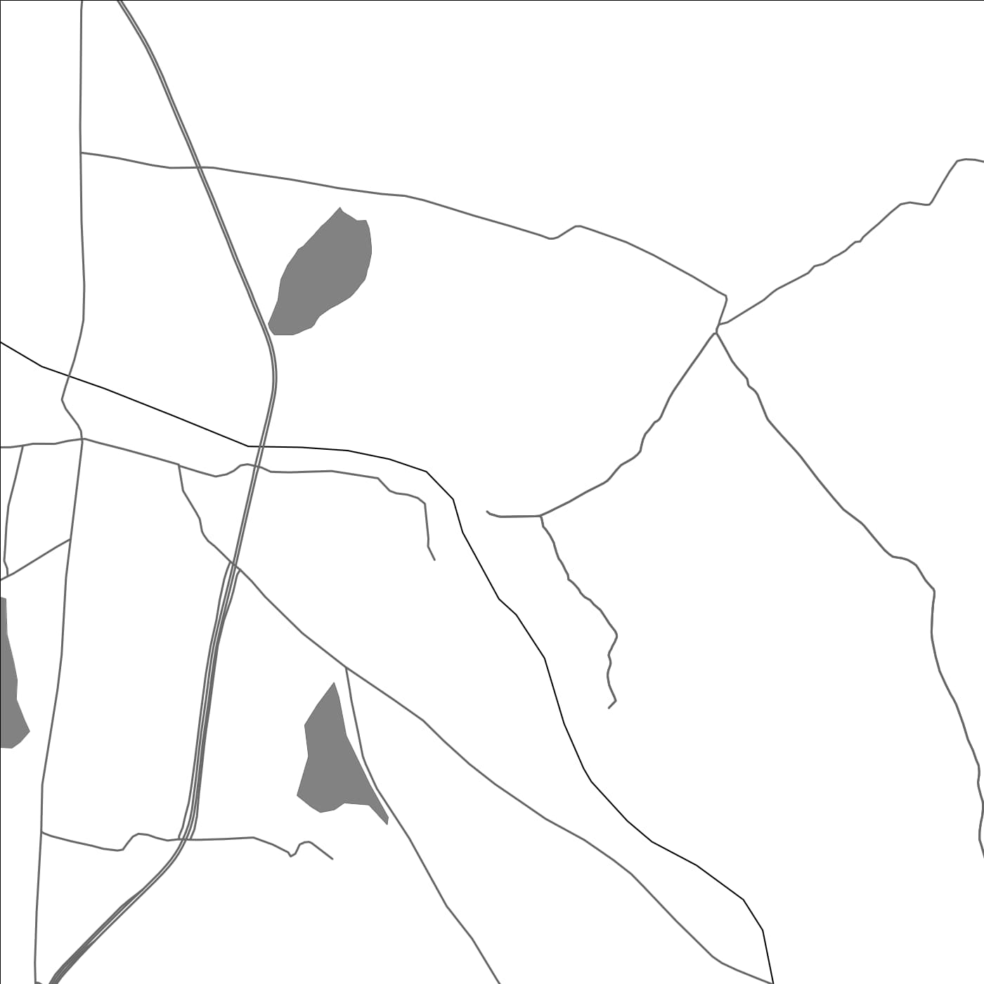 ROAD MAP OF CHAVUTTAHALLI, INDIA BY MAPBAKES