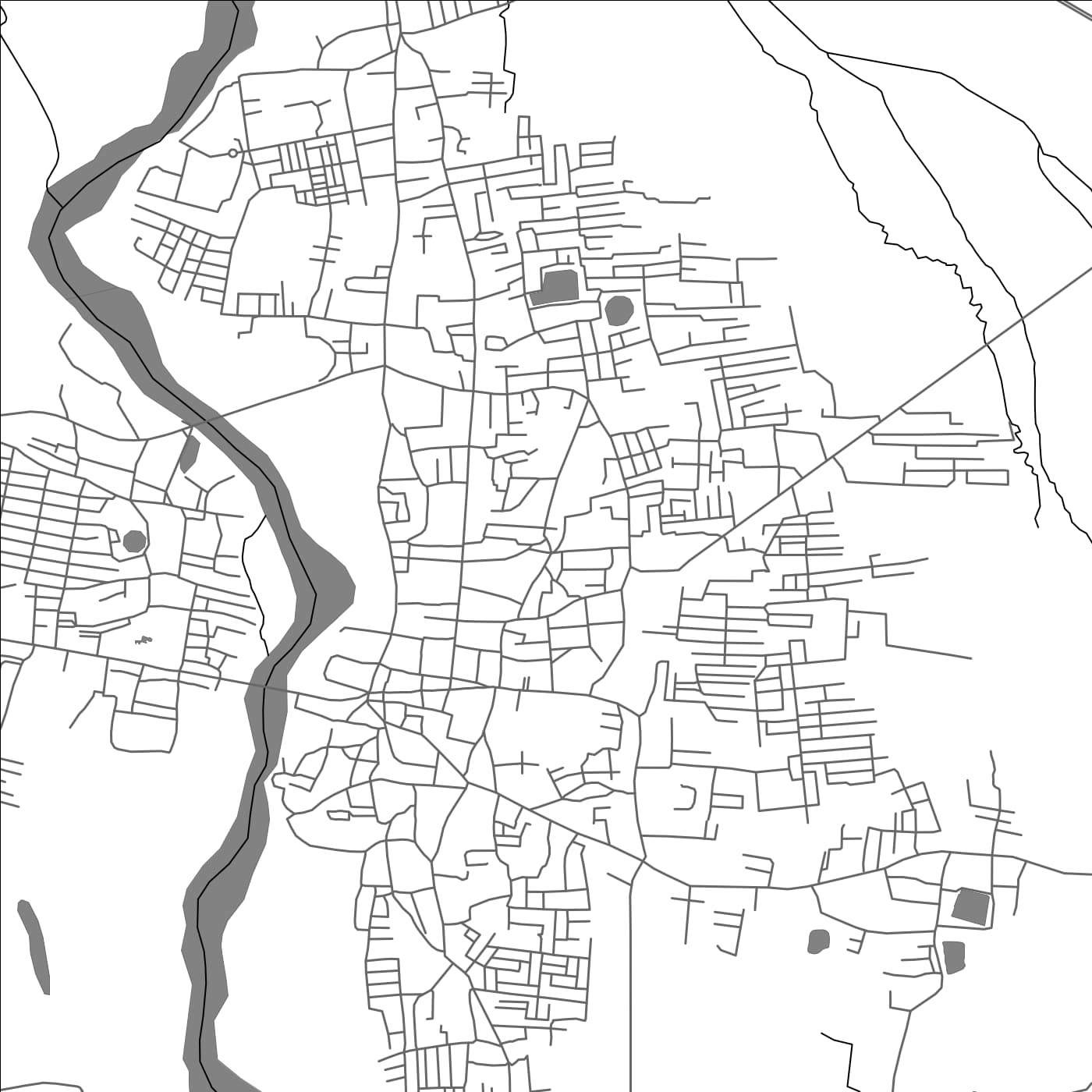 ROAD MAP OF CHICACOLE, INDIA BY MAPBAKES