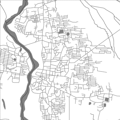 ROAD MAP OF CHICACOLE, INDIA BY MAPBAKES