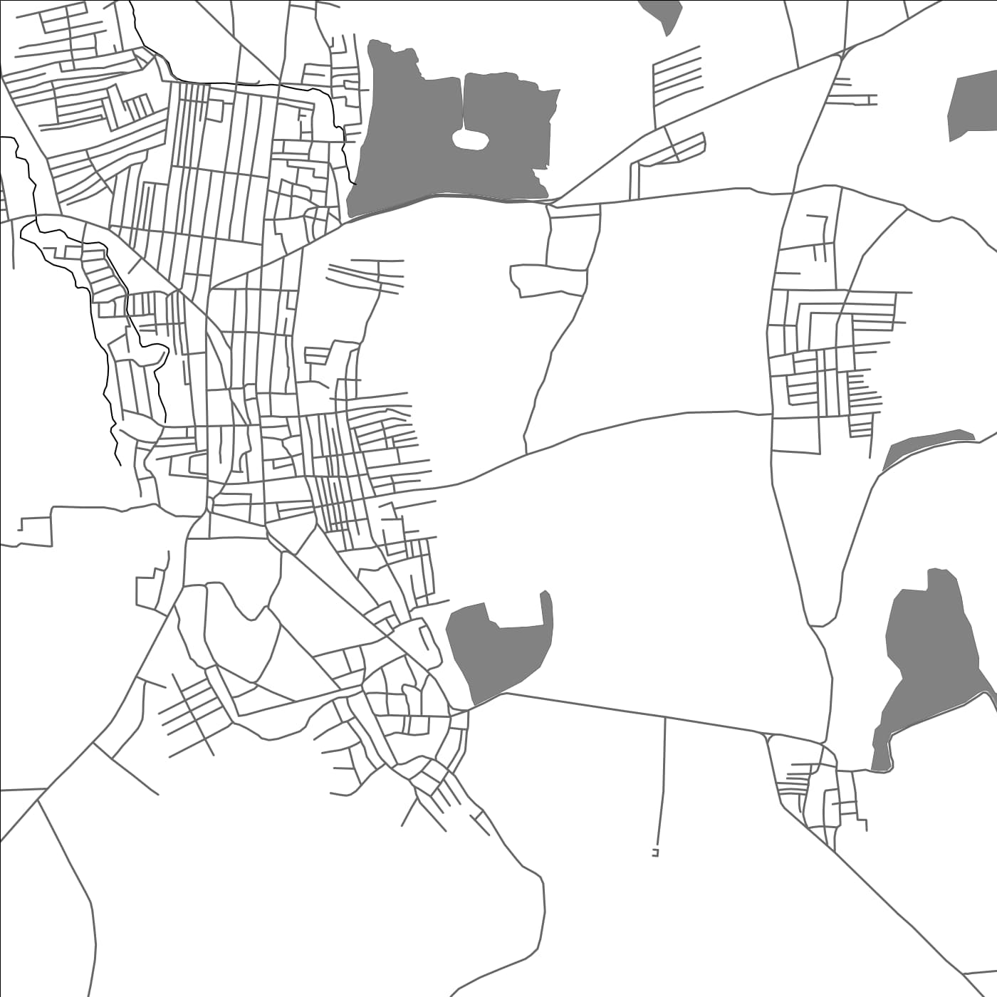 ROAD MAP OF CHIKMAGALUR, INDIA BY MAPBAKES