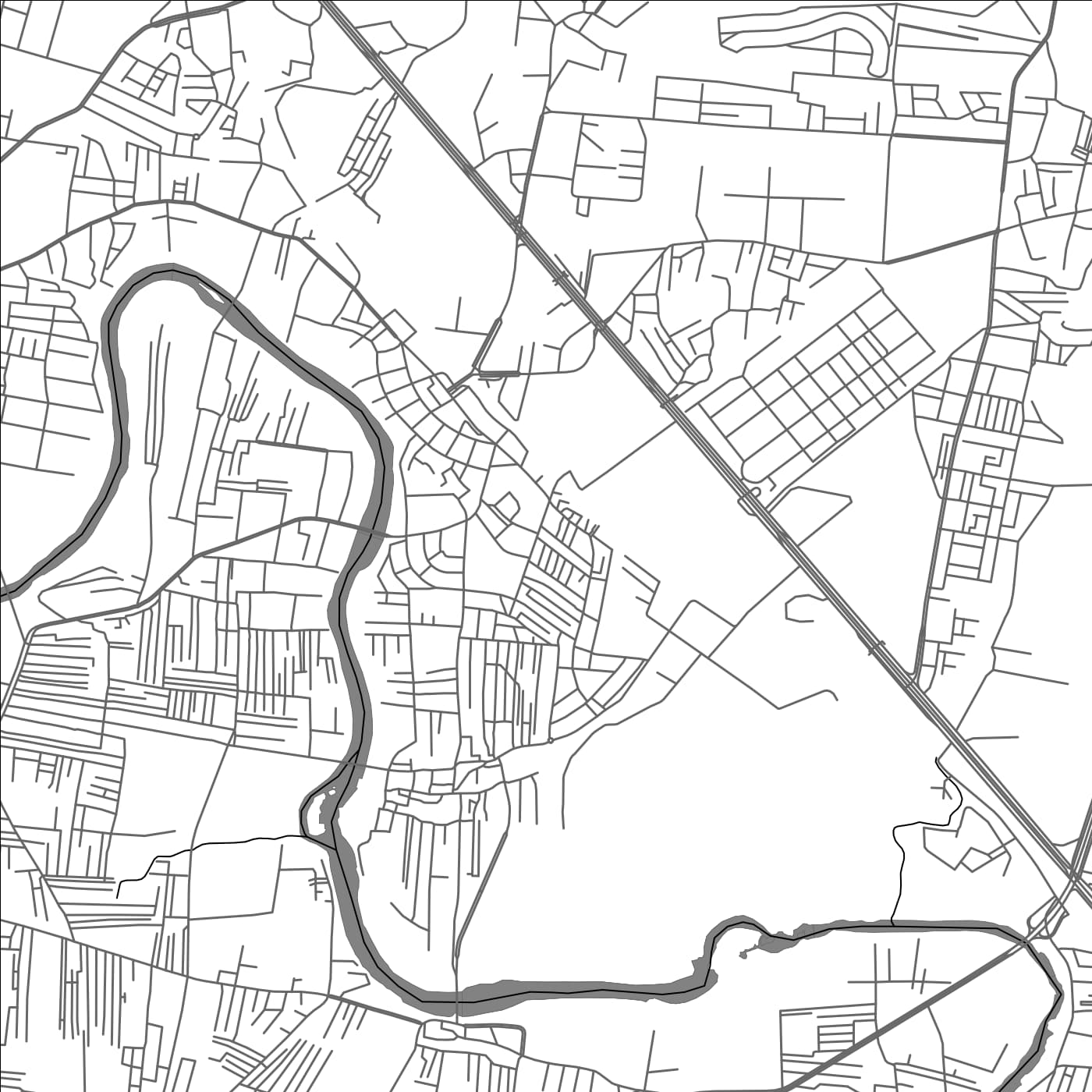 ROAD MAP OF CHINCHVAD, INDIA BY MAPBAKES