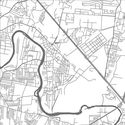 ROAD MAP OF CHINCHVAD, INDIA BY MAPBAKES