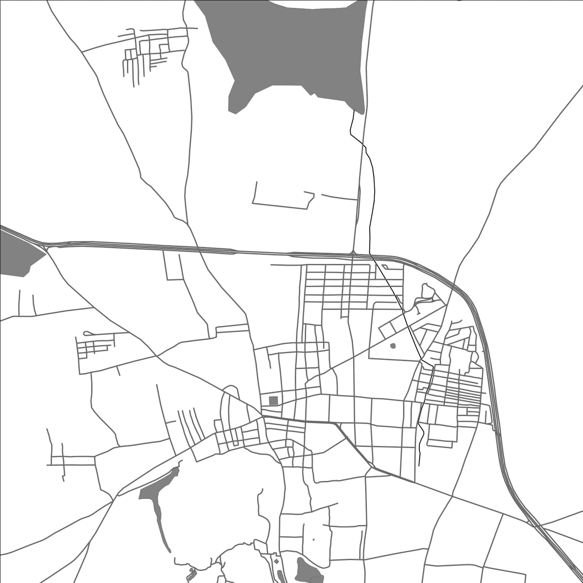 ROAD MAP OF CHITALDRUG, INDIA BY MAPBAKES