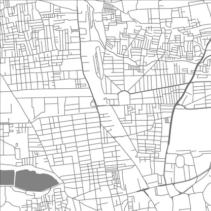 ROAD MAP OF COIMBATORE, INDIA BY MAPBAKES