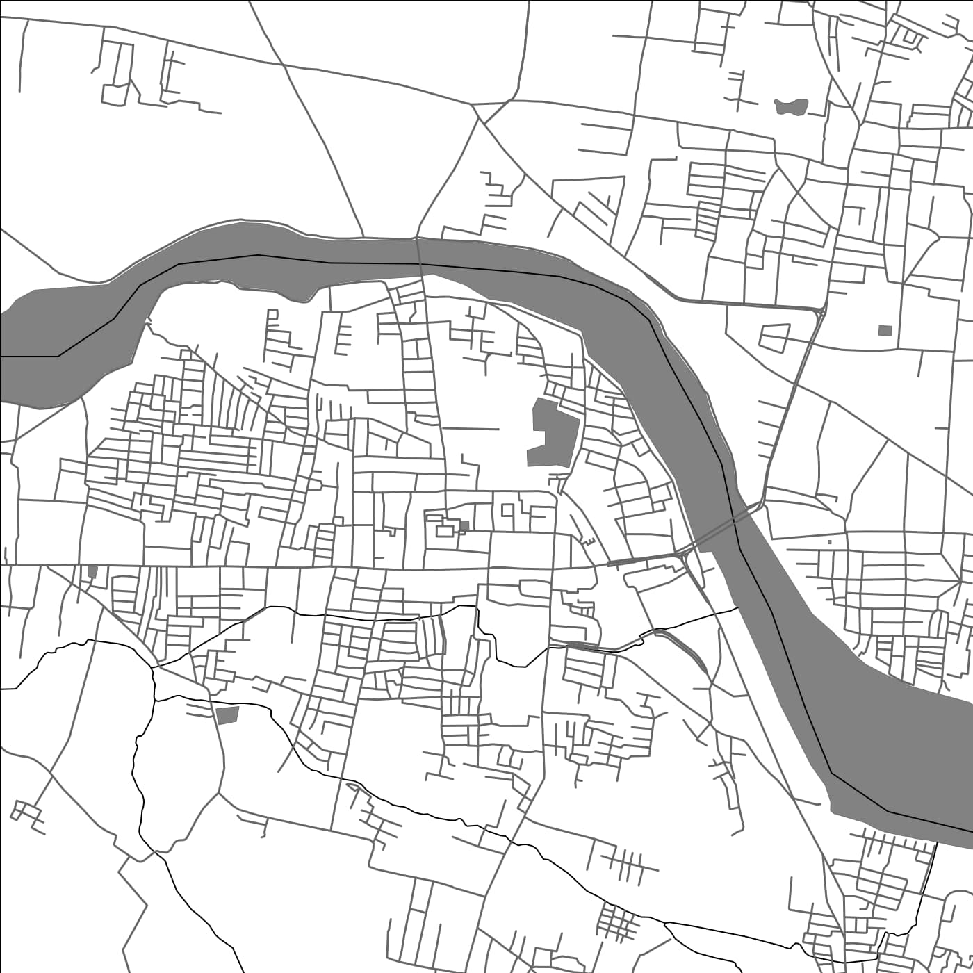 ROAD MAP OF CUDDALORE, INDIA BY MAPBAKES