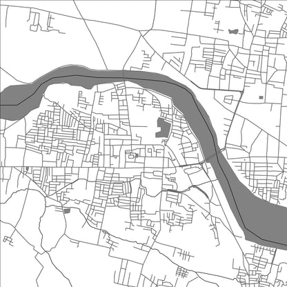 ROAD MAP OF CUDDALORE, INDIA BY MAPBAKES