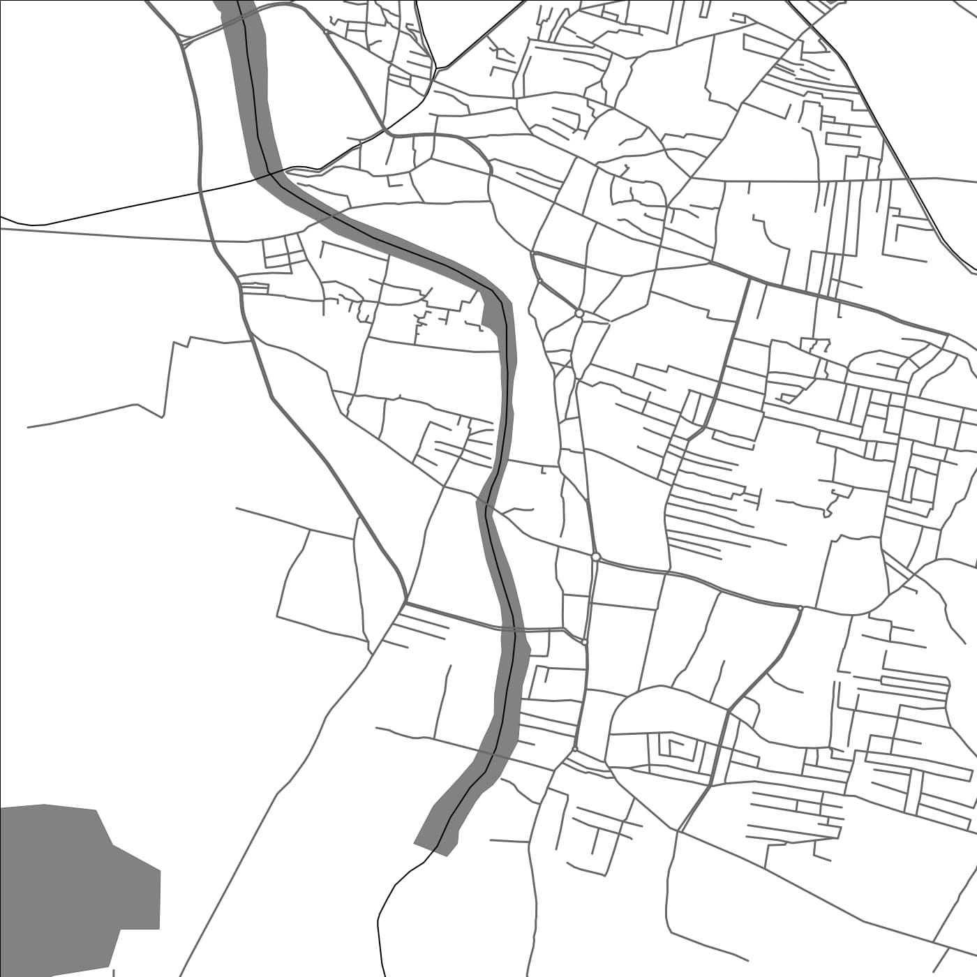 ROAD MAP OF CUDDAPAH, INDIA BY MAPBAKES