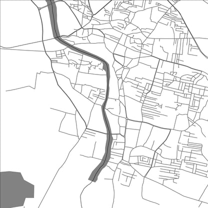 ROAD MAP OF CUDDAPAH, INDIA BY MAPBAKES