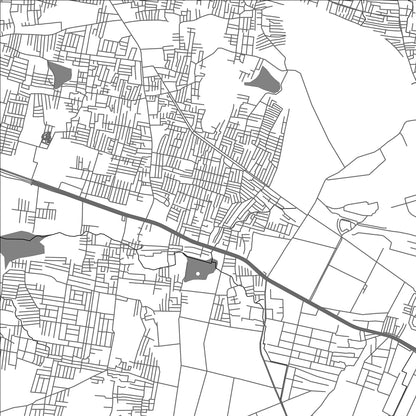 ROAD MAP OF DASARHALLI, INDIA BY MAPBAKES