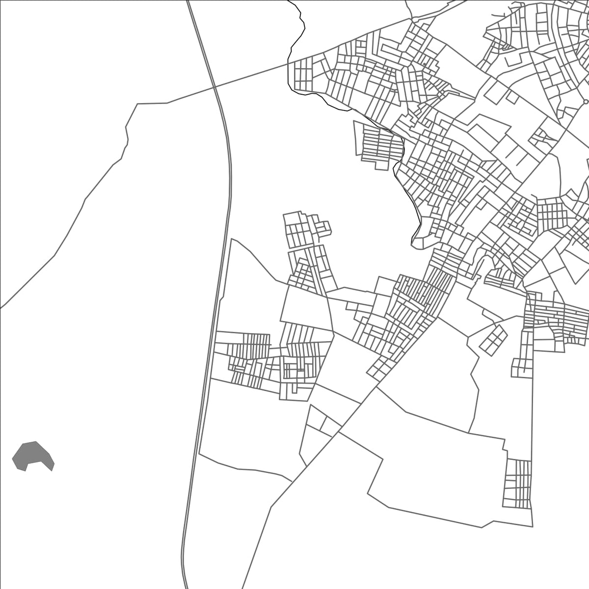ROAD MAP OF DASNAPUR, INDIA BY MAPBAKES