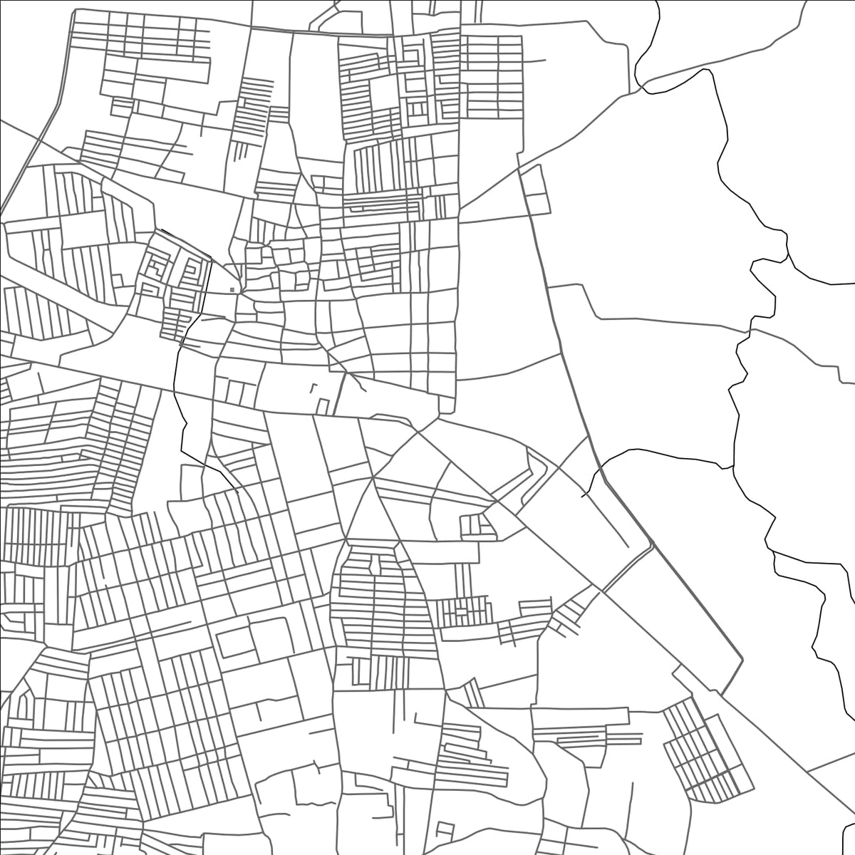 ROAD MAP OF DAVANGERE, INDIA BY MAPBAKES