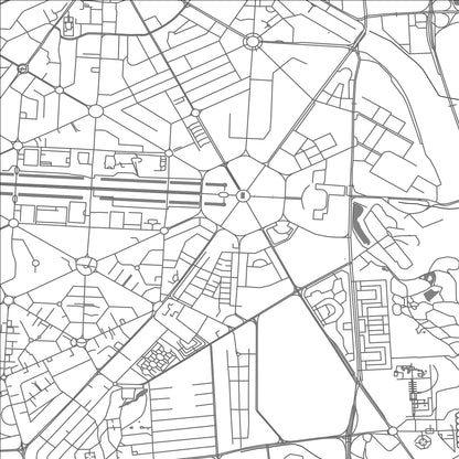 ROAD MAP OF DELHI, INDIA BY MAPBAKES