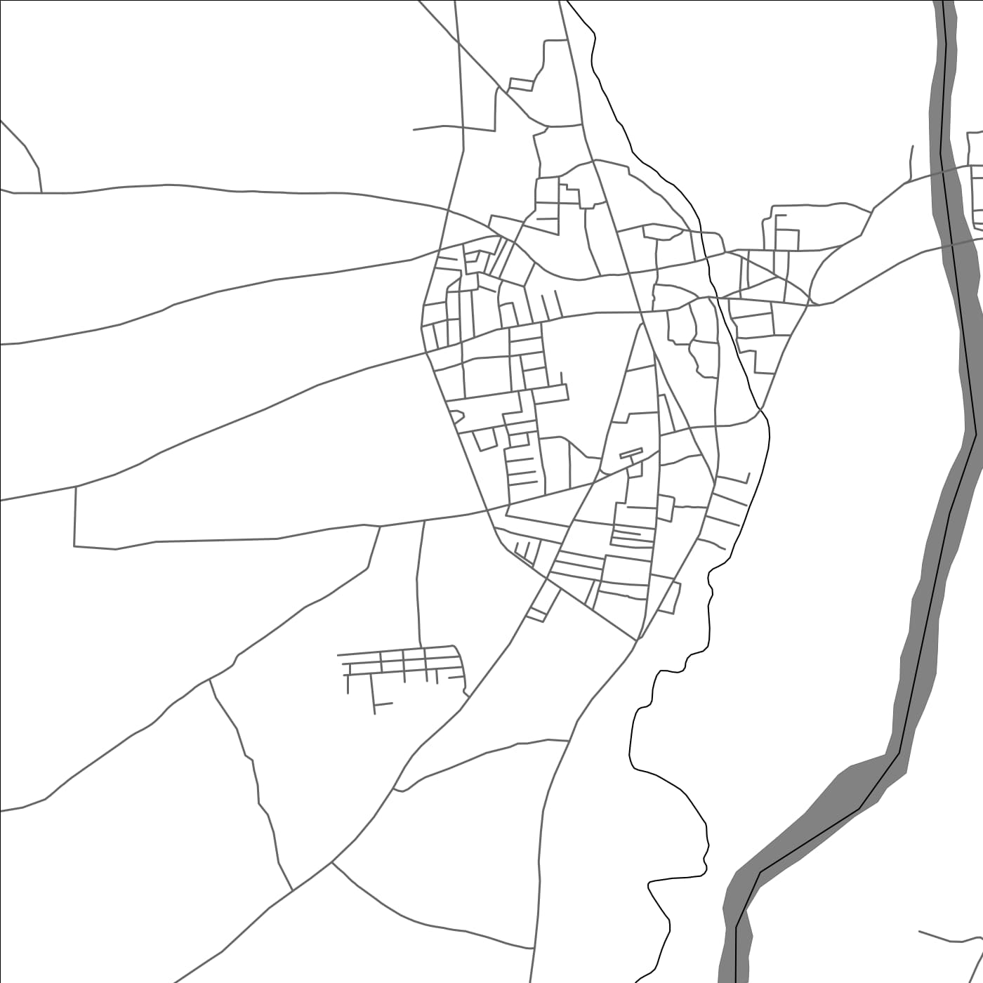 ROAD MAP OF DHARAPURAM, INDIA BY MAPBAKES