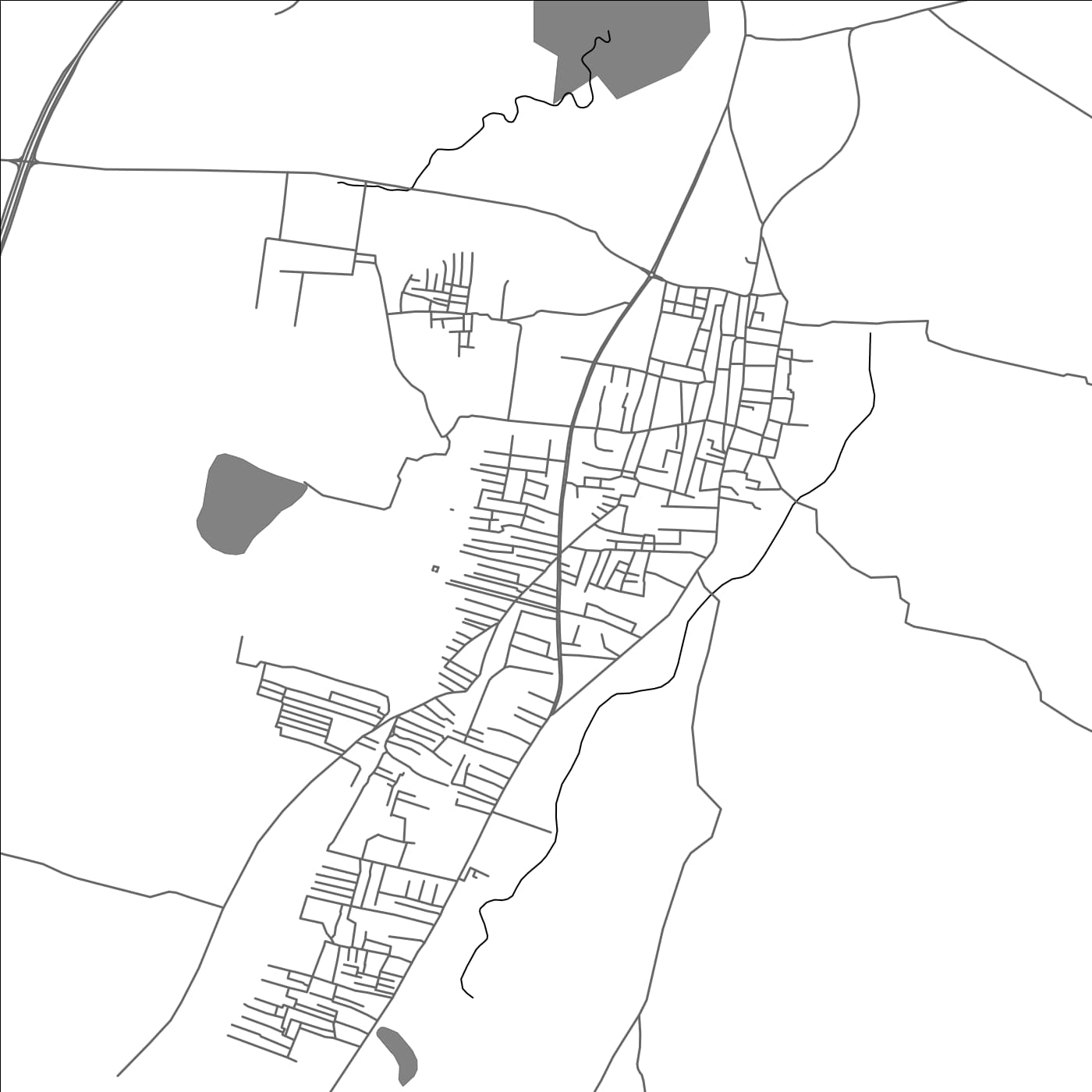 ROAD MAP OF DHARMAPURI TAMIL NADU, INDIA BY MAPBAKES