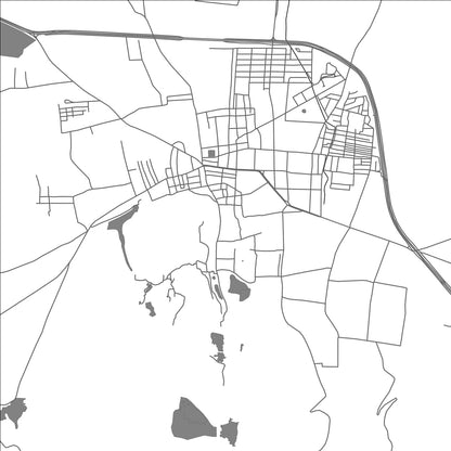 ROAD MAP OF DODDA SIDDAVVANAHALLI, INDIA BY MAPBAKES