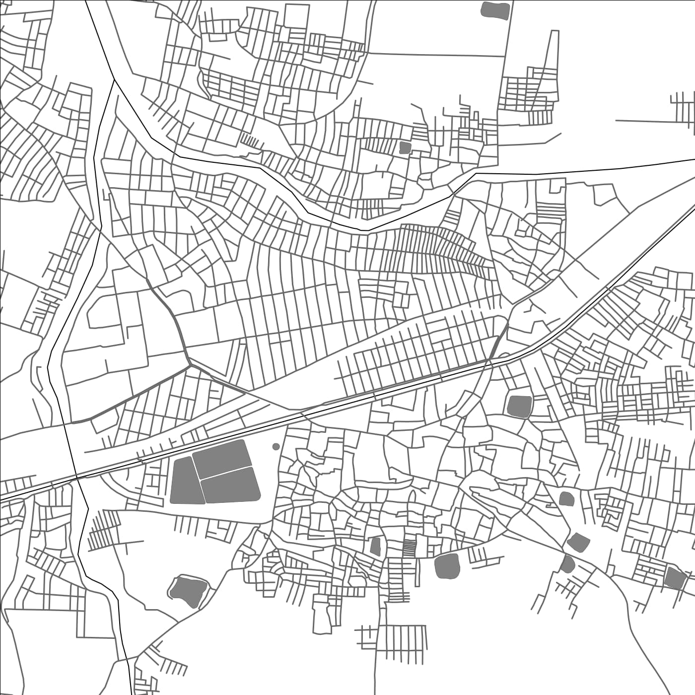 ROAD MAP OF ELLORE, INDIA BY MAPBAKES