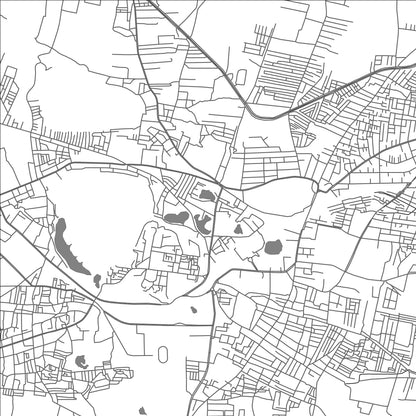 ROAD MAP OF EMMIGANURU, INDIA BY MAPBAKES