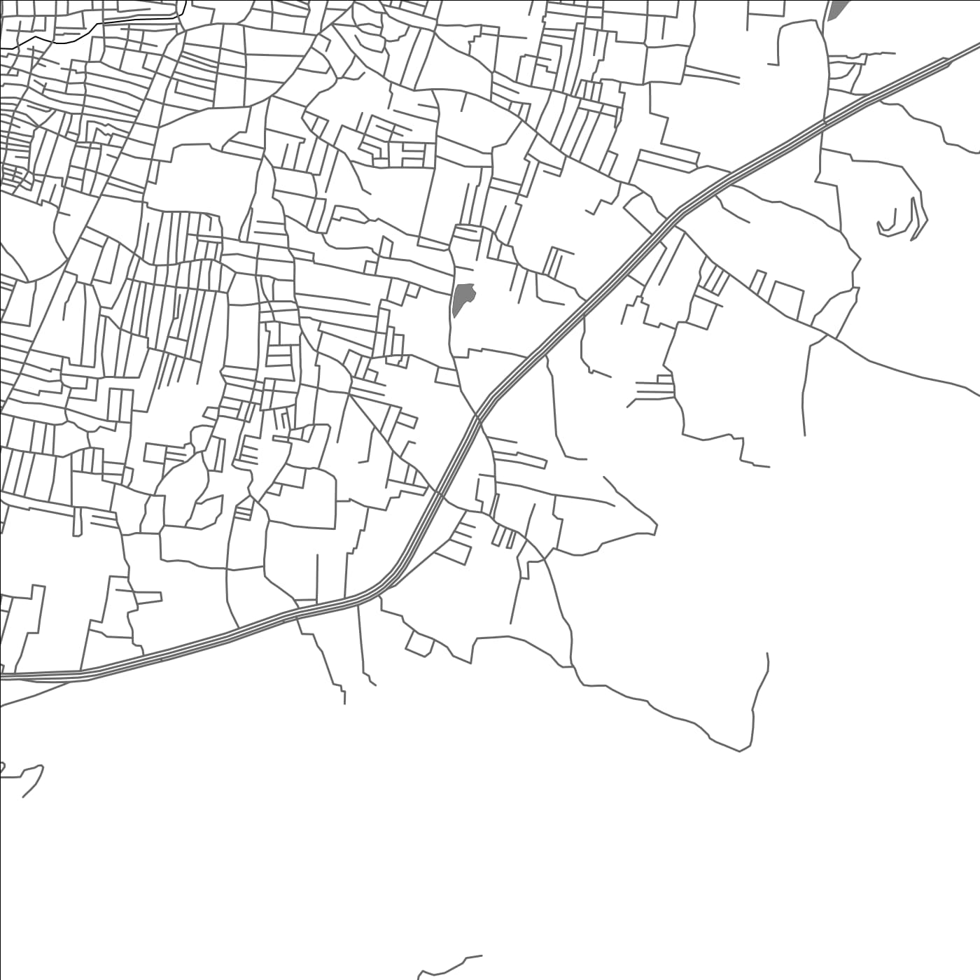 ROAD MAP OF ERUMAPALAIYAM, INDIA BY MAPBAKES