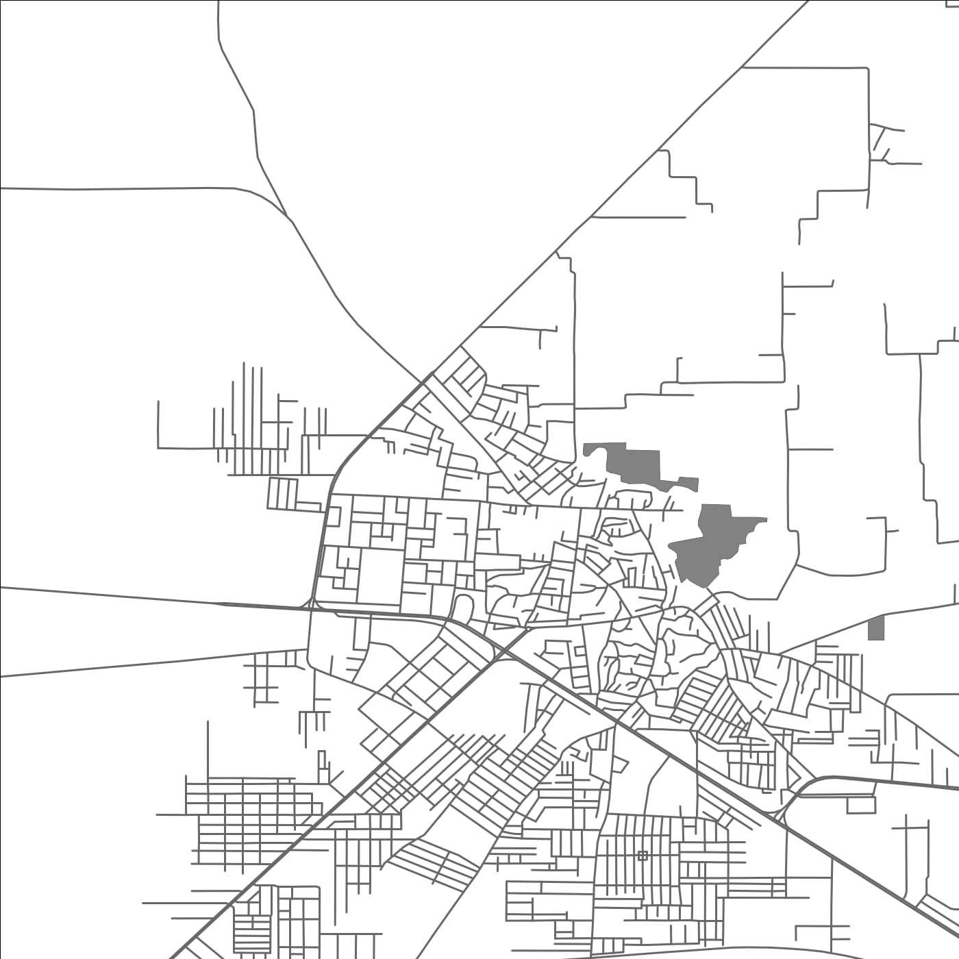 ROAD MAP OF FATEHABAD HARYANA, INDIA BY MAPBAKES