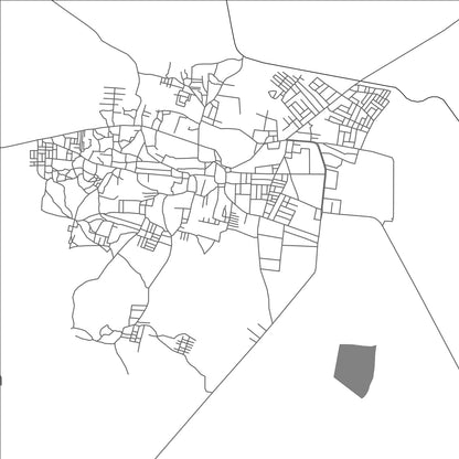 ROAD MAP OF GADWAL, INDIA BY MAPBAKES