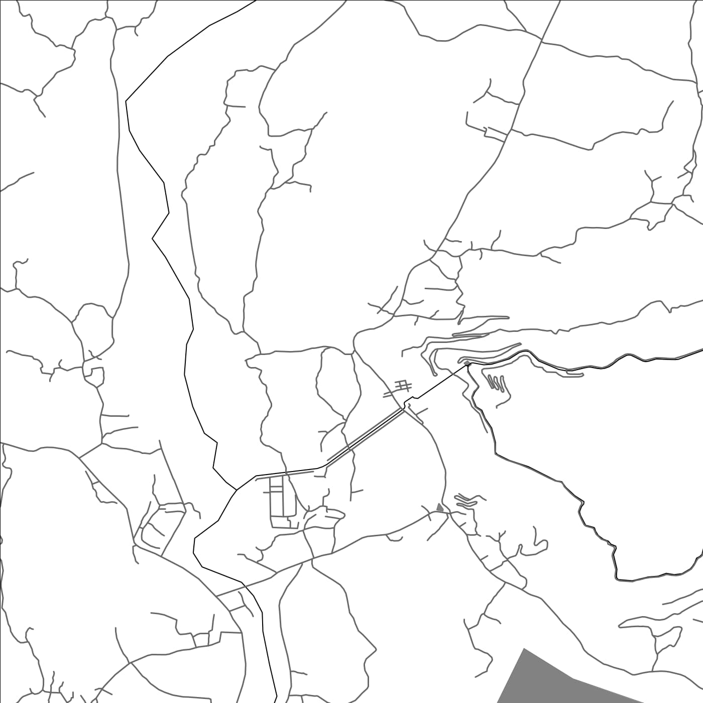 ROAD MAP OF GANDARBAL, INDIA BY MAPBAKES