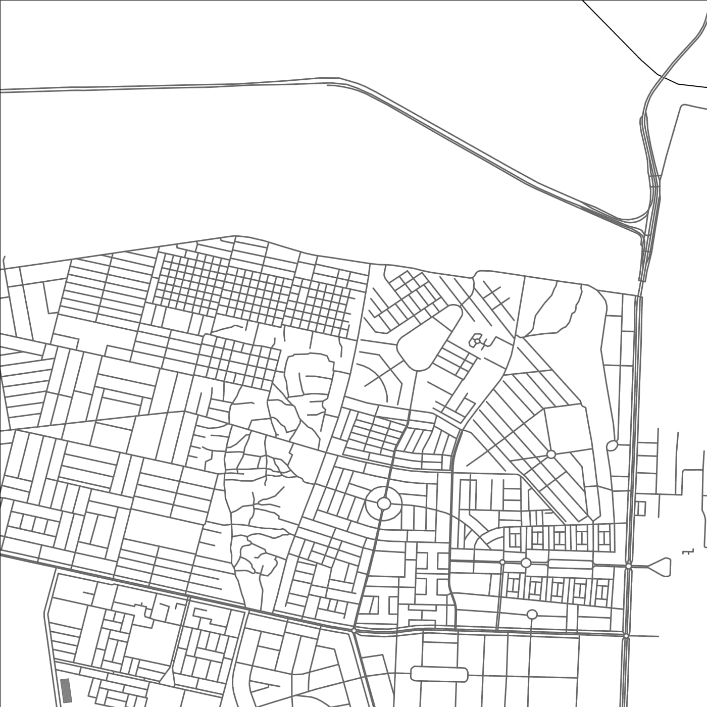 ROAD MAP OF GANDHIDHAM, INDIA BY MAPBAKES