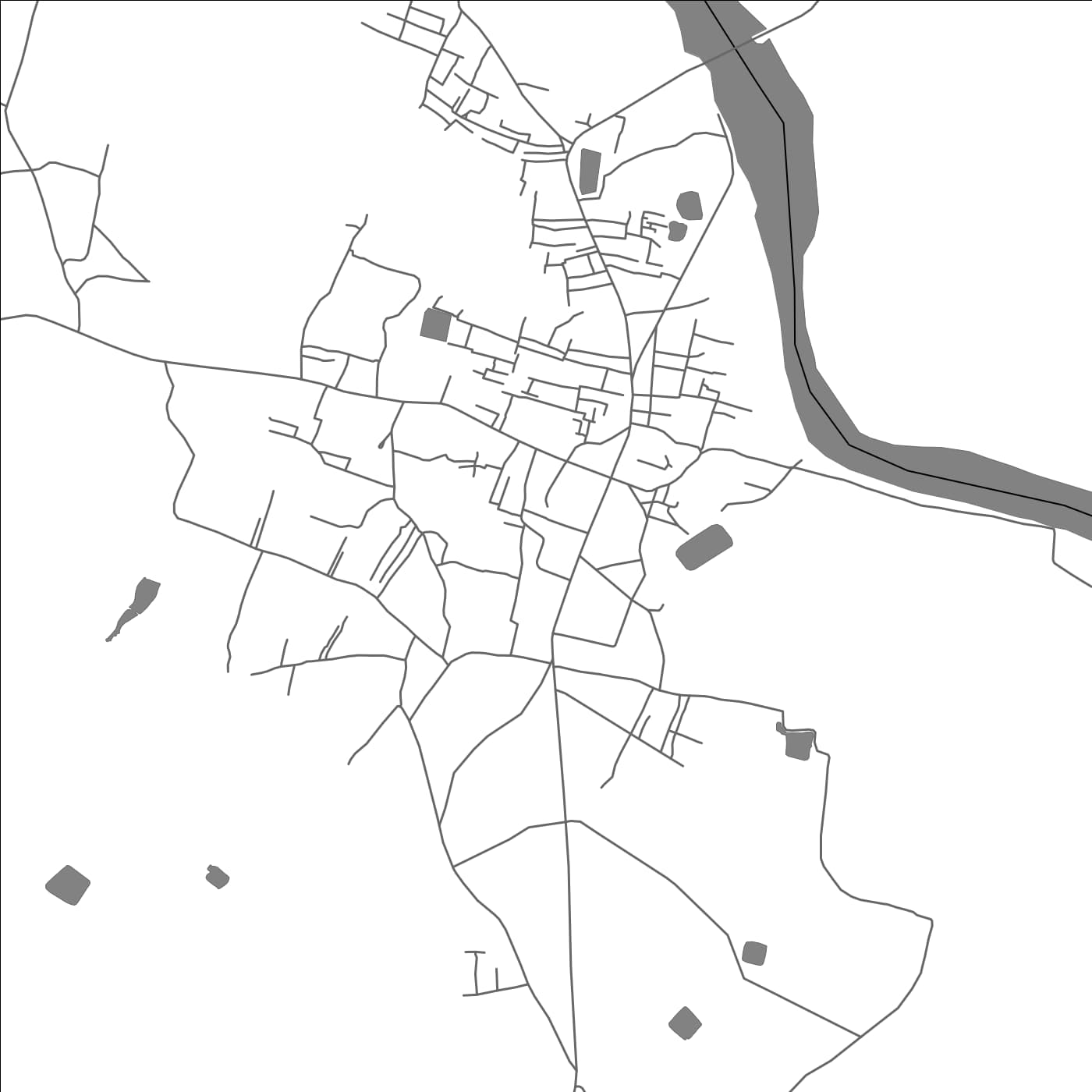 ROAD MAP OF GODDA, INDIA BY MAPBAKES