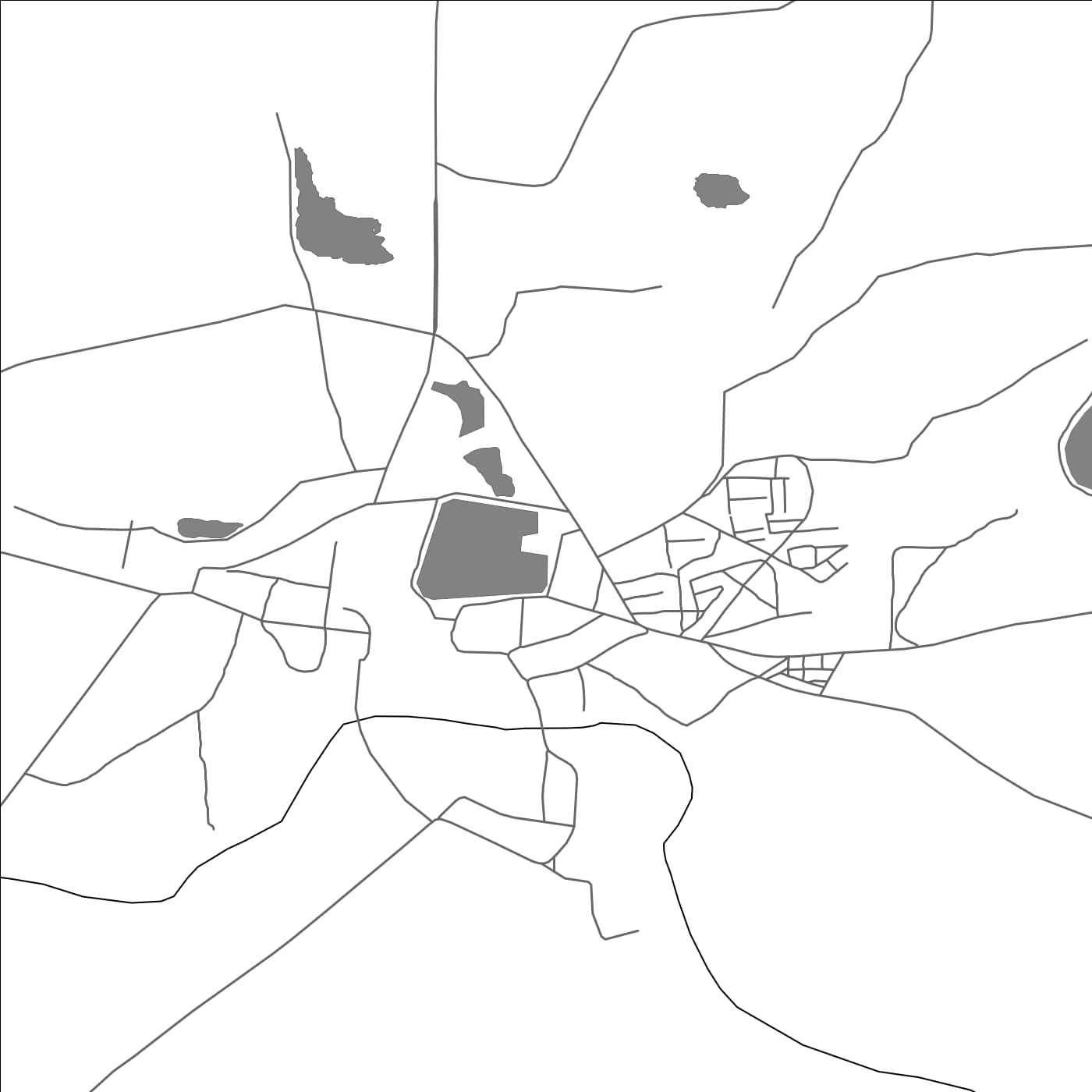 ROAD MAP OF GODHRA, INDIA BY MAPBAKES