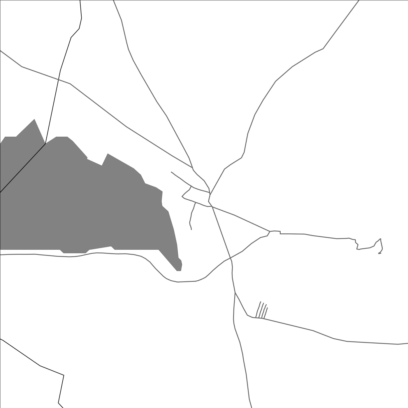 ROAD MAP OF GOOTY, INDIA BY MAPBAKES