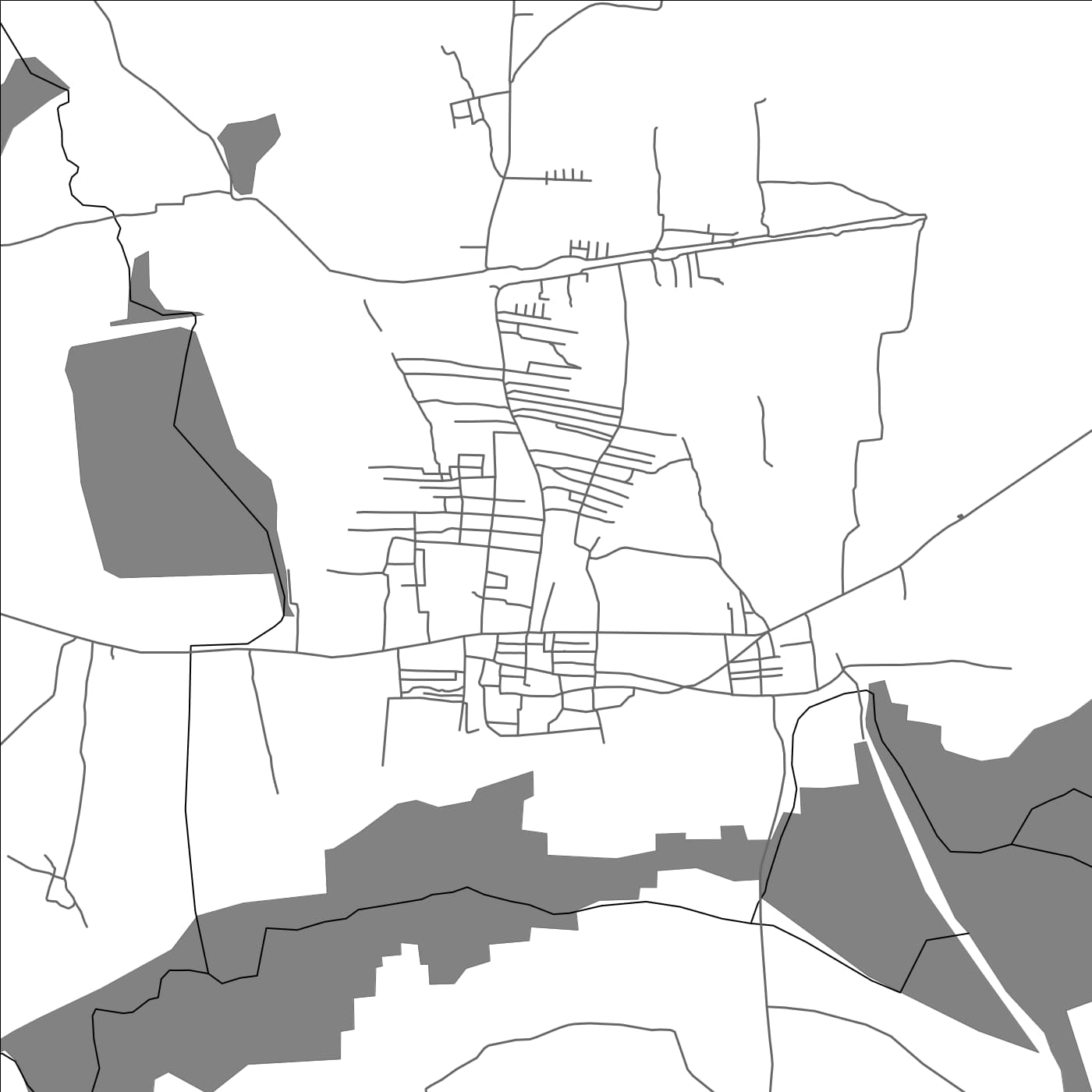 ROAD MAP OF GUBBI, INDIA BY MAPBAKES