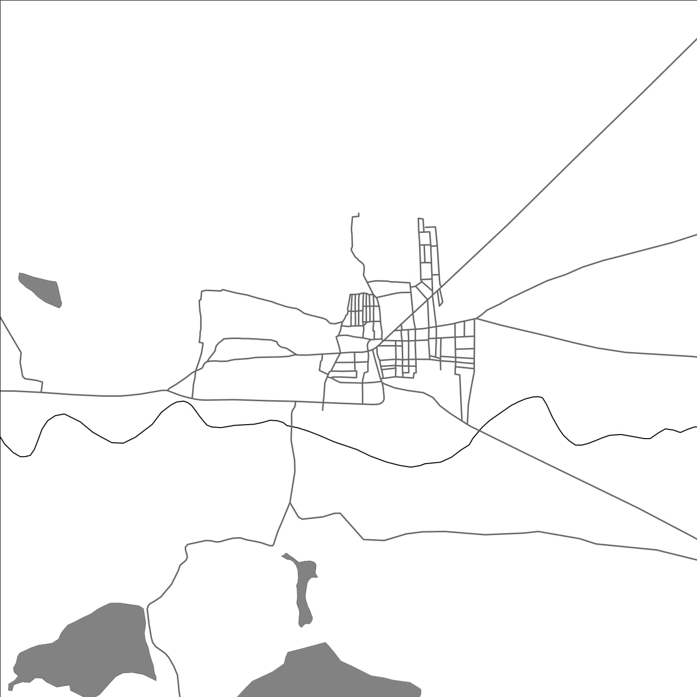 ROAD MAP OF GULEDAGUDDA, INDIA BY MAPBAKES