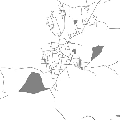 ROAD MAP OF HANGAL, INDIA BY MAPBAKES