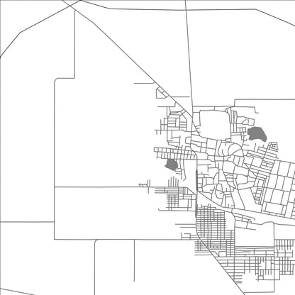 ROAD MAP OF HANUMANGARH, INDIA BY MAPBAKES
