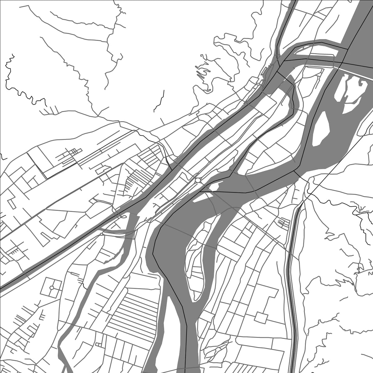 ROAD MAP OF HARIDWAR, INDIA BY MAPBAKES