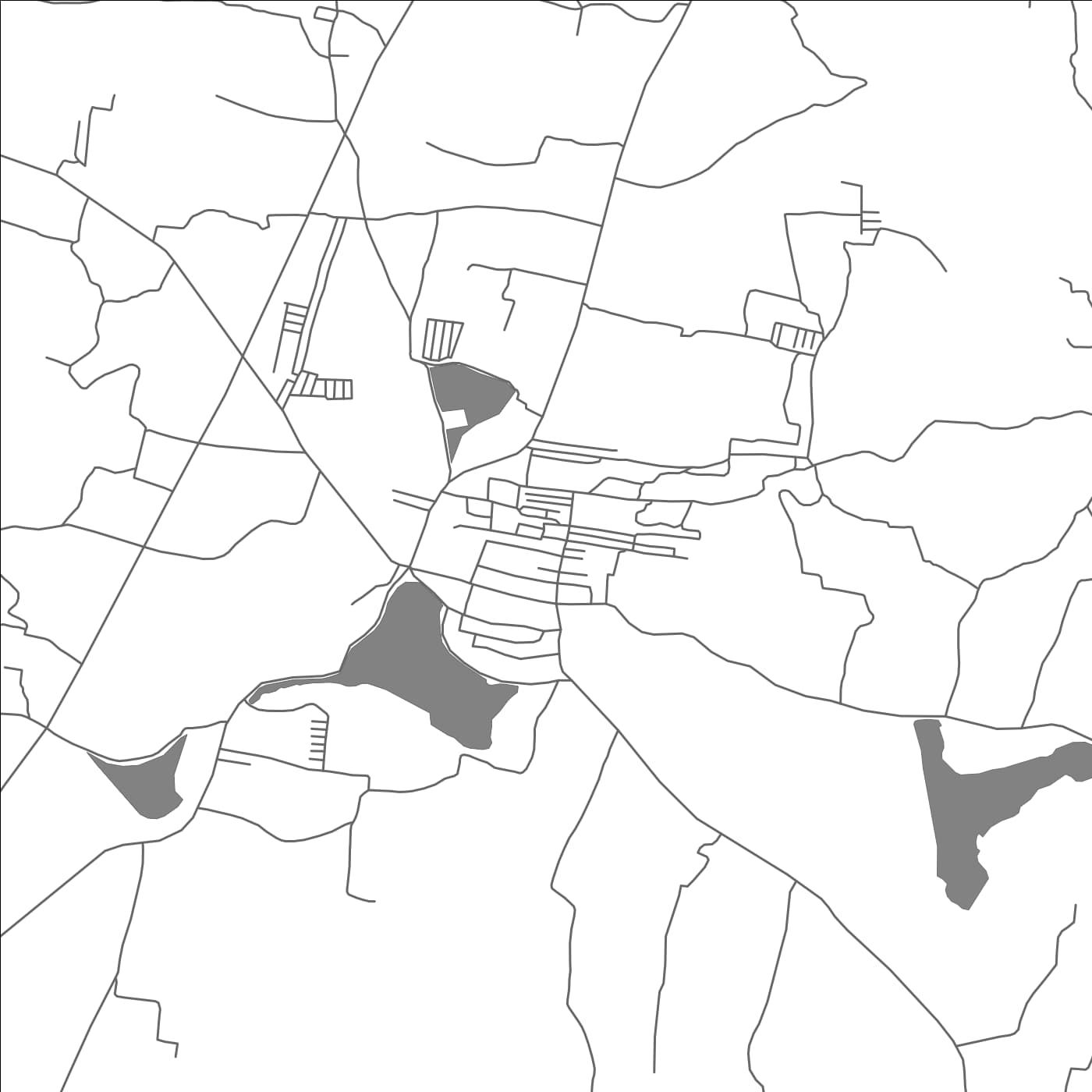 ROAD MAP OF HAROHALLI KARNATAKA, INDIA BY MAPBAKES