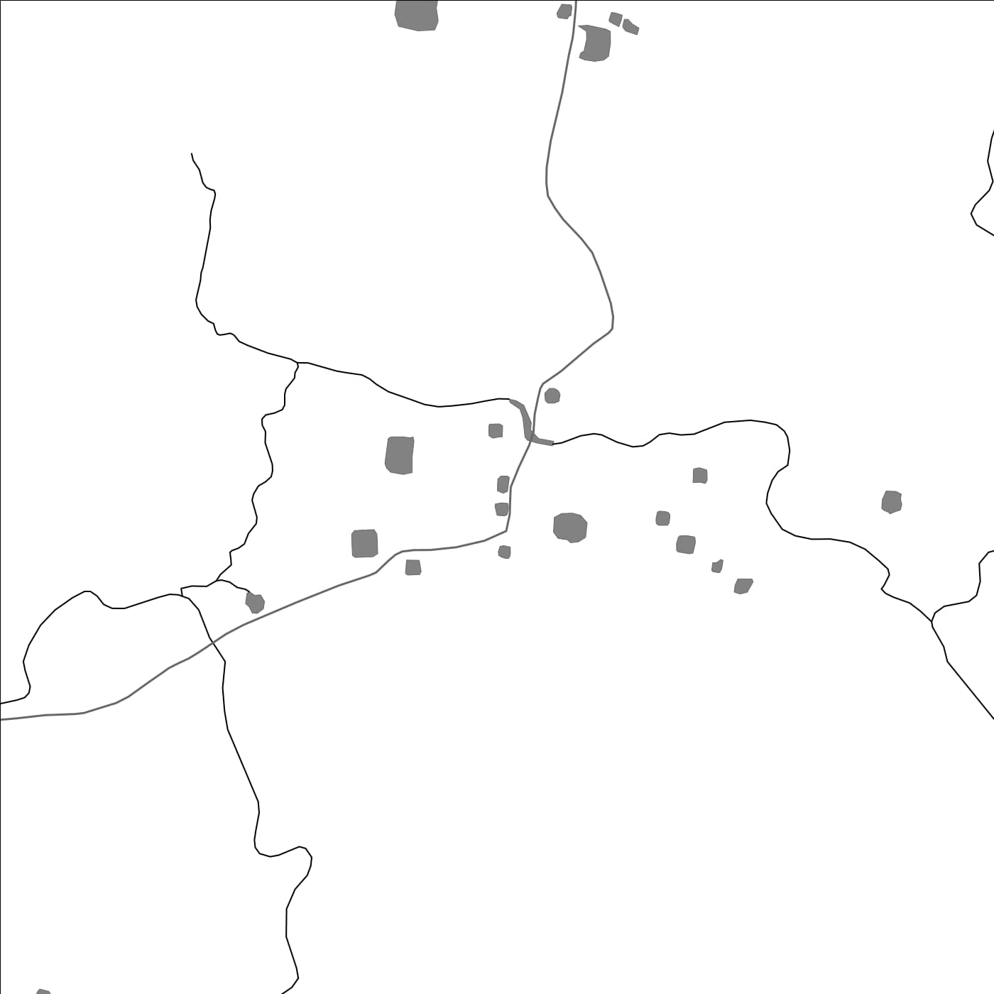 ROAD MAP OF HARSINGHPUR, INDIA BY MAPBAKES