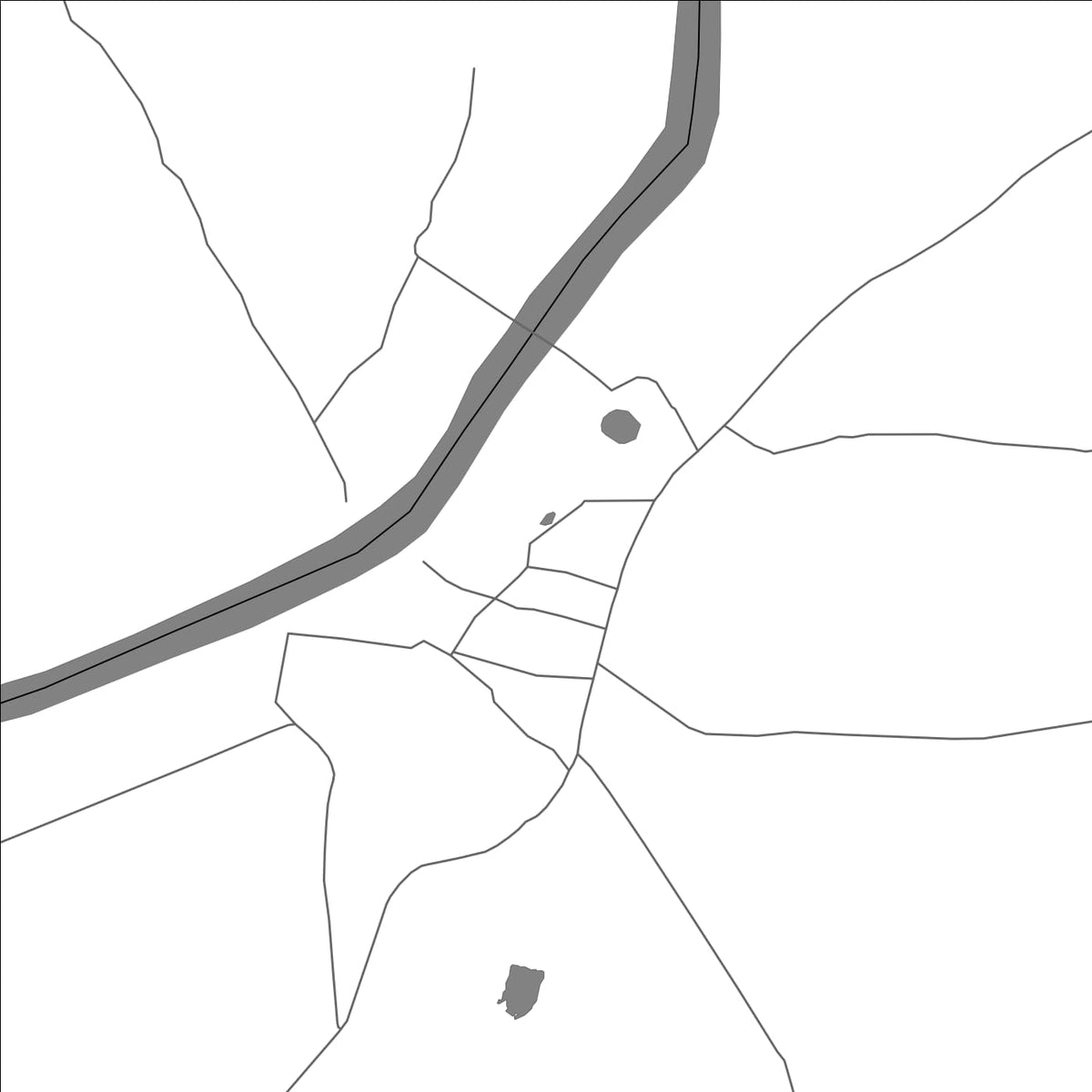 ROAD MAP OF HATTA, INDIA BY MAPBAKES