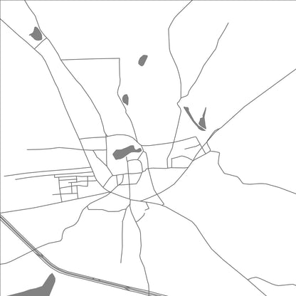 ROAD MAP OF HAVERI, INDIA BY MAPBAKES