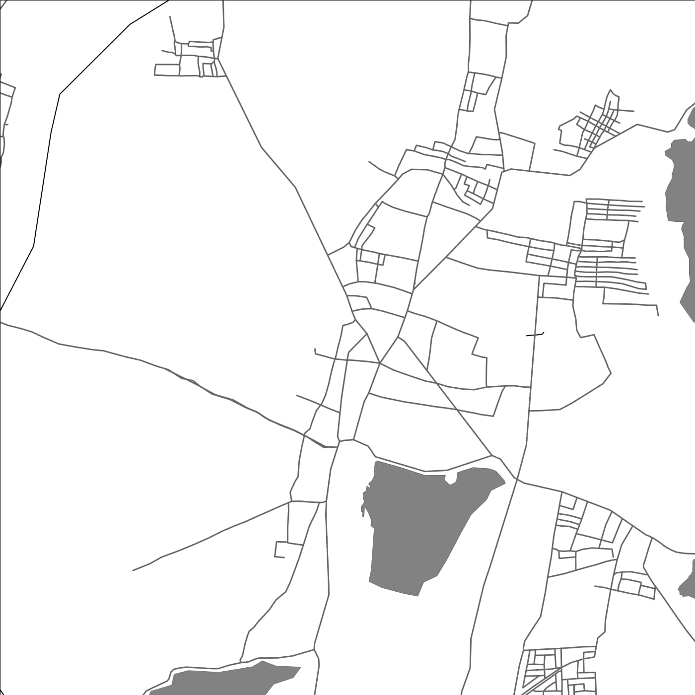 ROAD MAP OF HINDUPUR, INDIA BY MAPBAKES