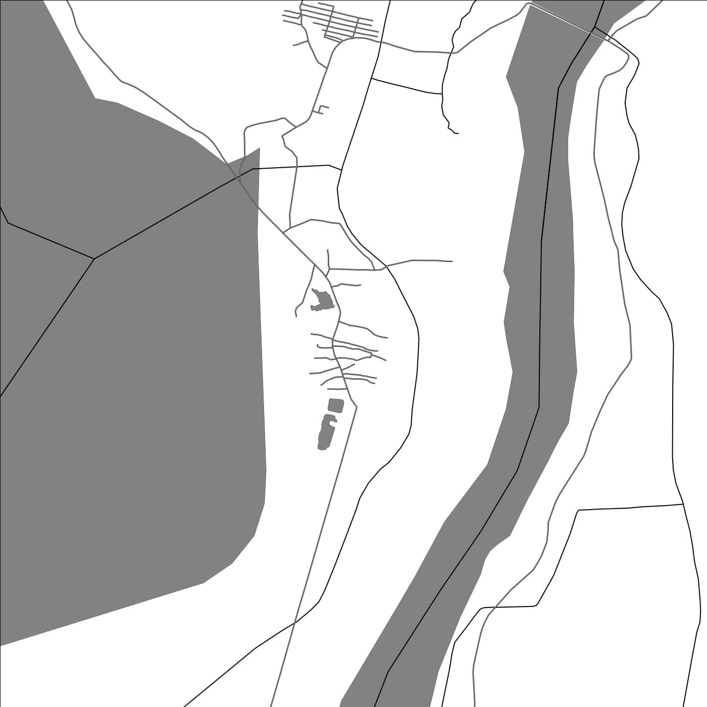 ROAD MAP OF HIRAMANDALAM, INDIA BY MAPBAKES