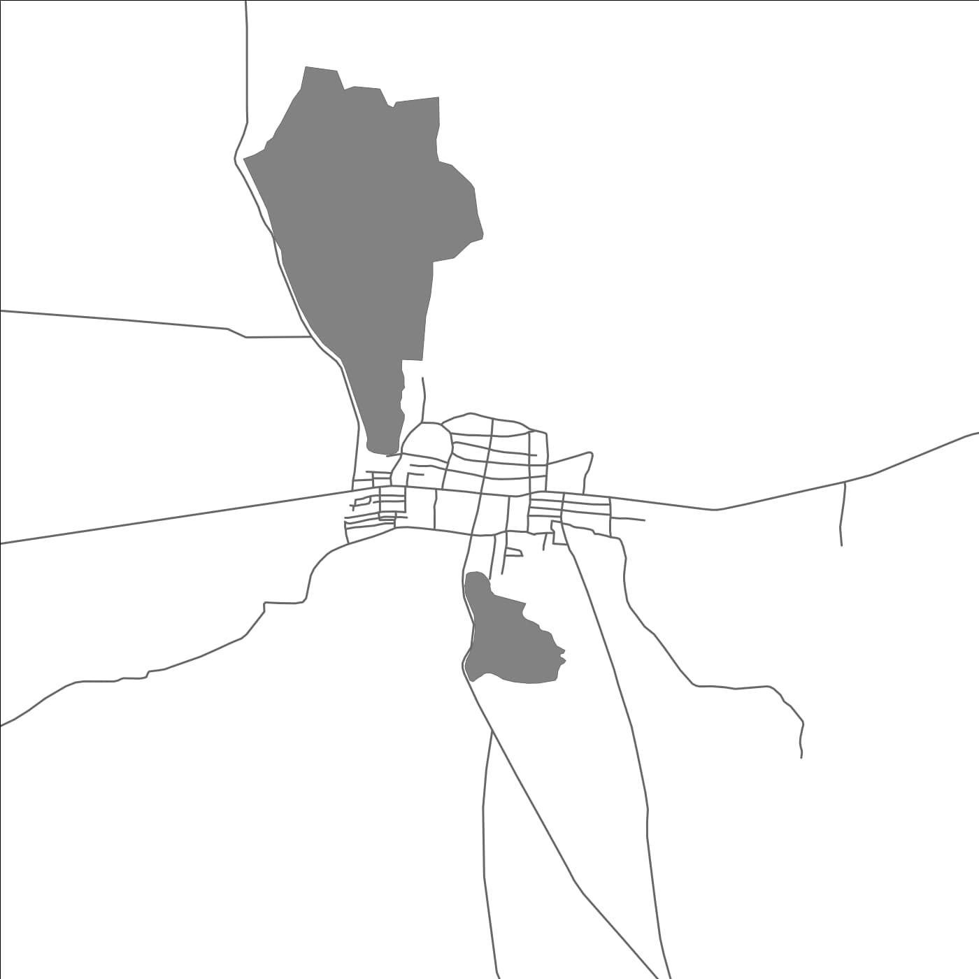 ROAD MAP OF HOLALKERE, INDIA BY MAPBAKES