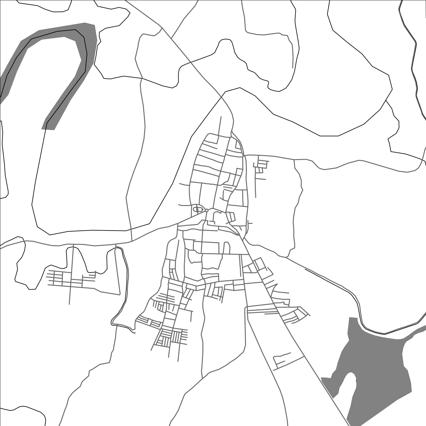 ROAD MAP OF HOLE NARSIPUR, INDIA BY MAPBAKES