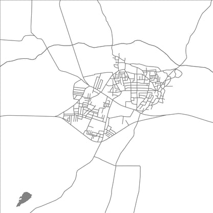 ROAD MAP OF HOMNABAD, INDIA BY MAPBAKES