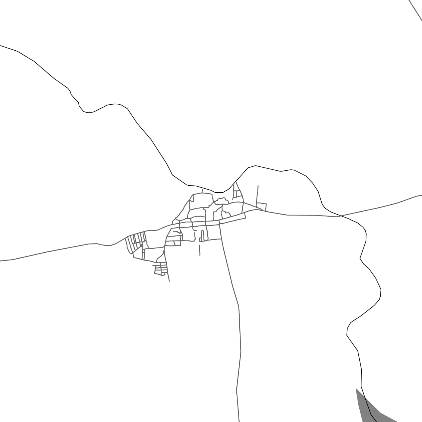 ROAD MAP OF HOSUR KARNATAKA, INDIA BY MAPBAKES