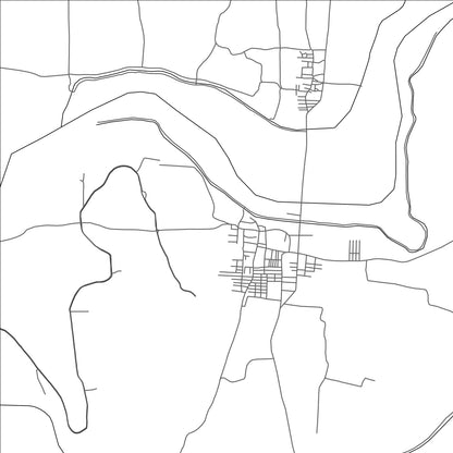 ROAD MAP OF HULLAHALLI, INDIA BY MAPBAKES