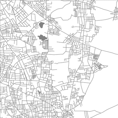ROAD MAP OF ICHALKARANJI, INDIA BY MAPBAKES