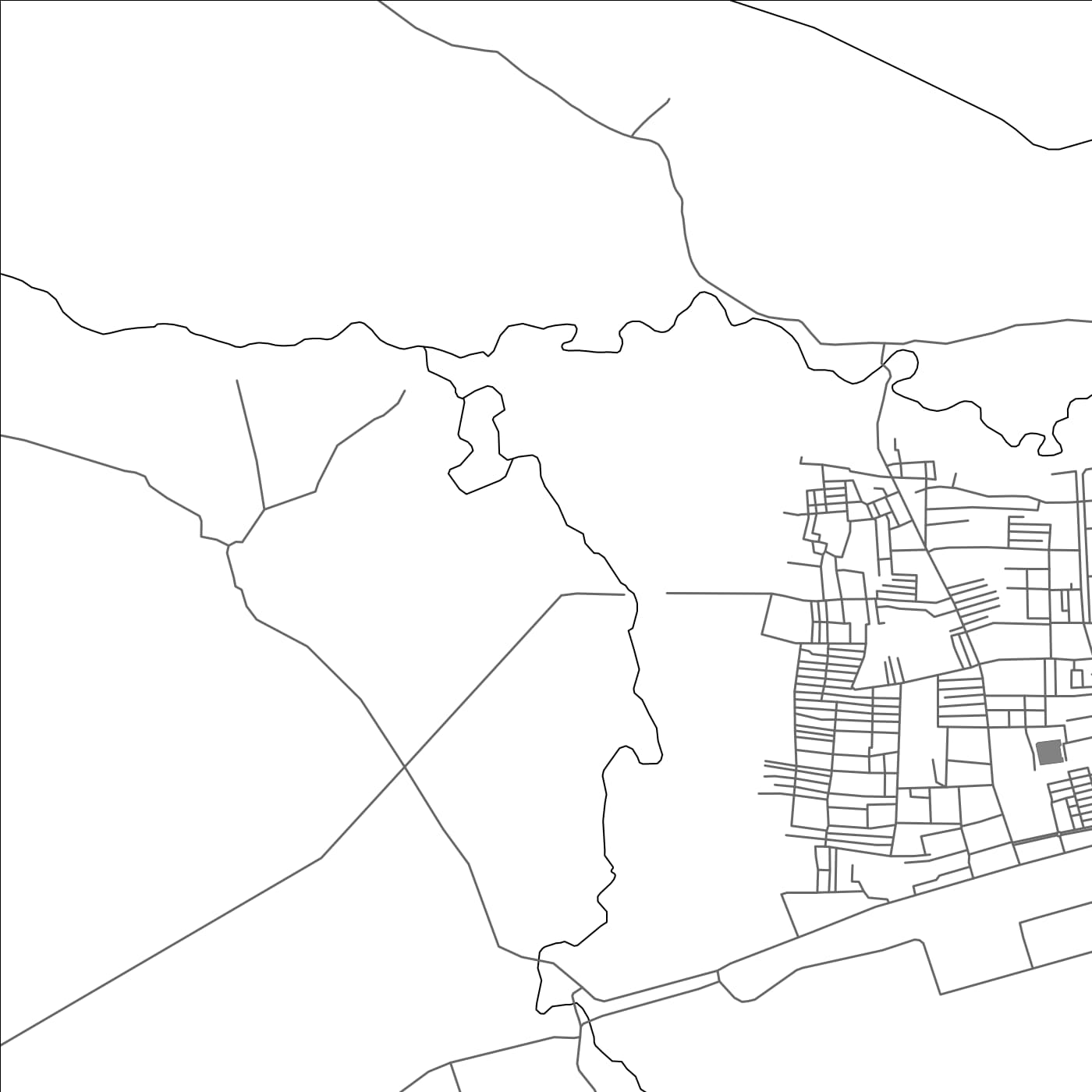 ROAD MAP OF ITARSI, INDIA BY MAPBAKES