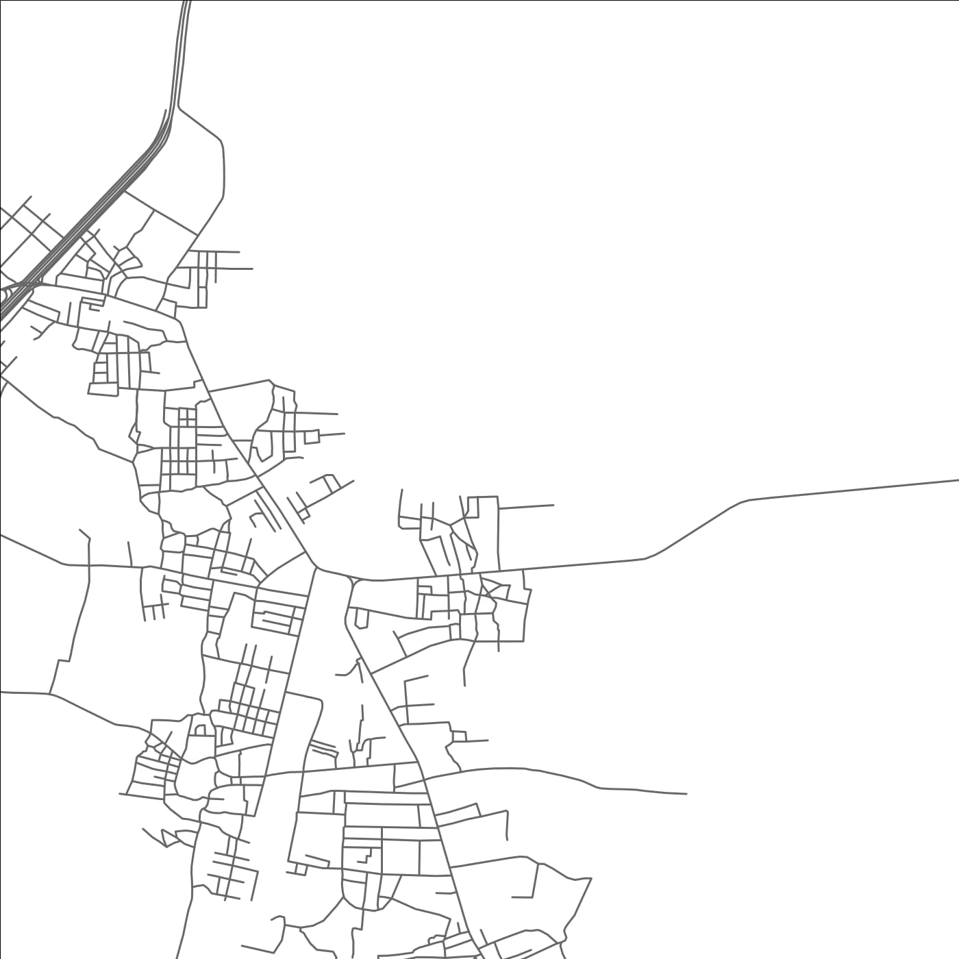 ROAD MAP OF JADCHERLA, INDIA BY MAPBAKES