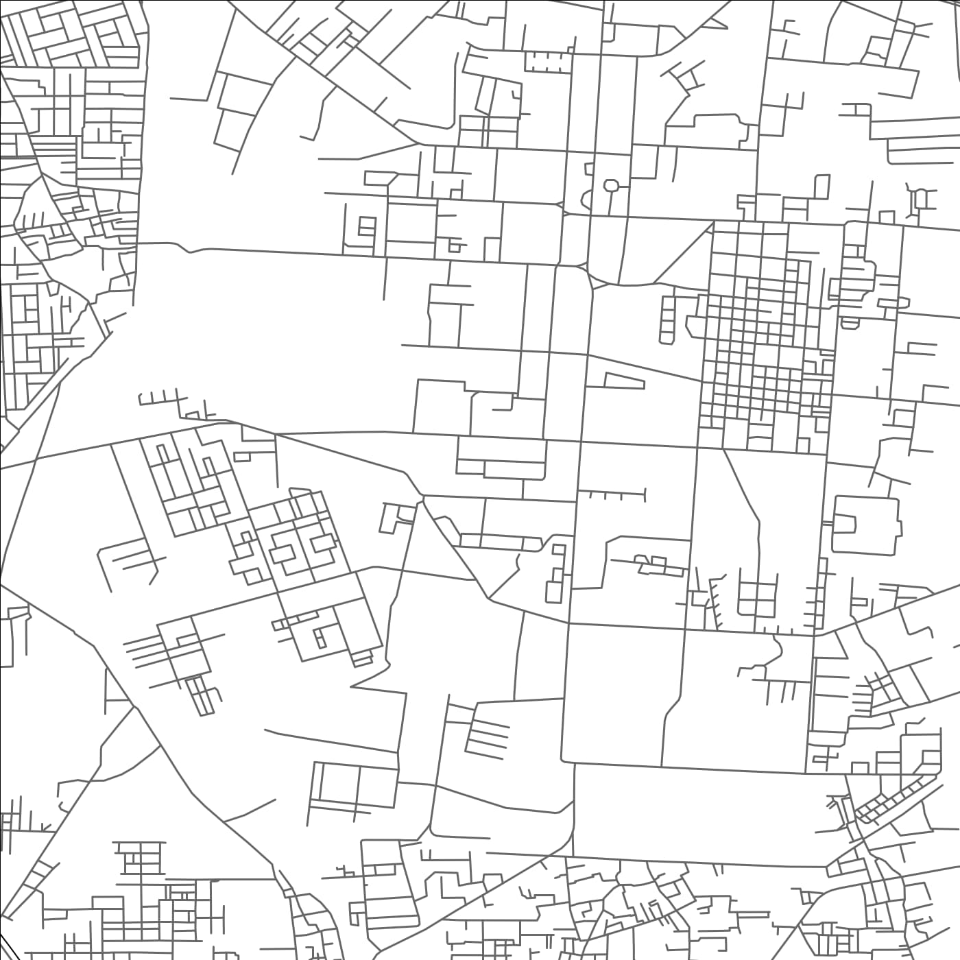 ROAD MAP OF JALANDHAR CANTONMENT, INDIA BY MAPBAKES