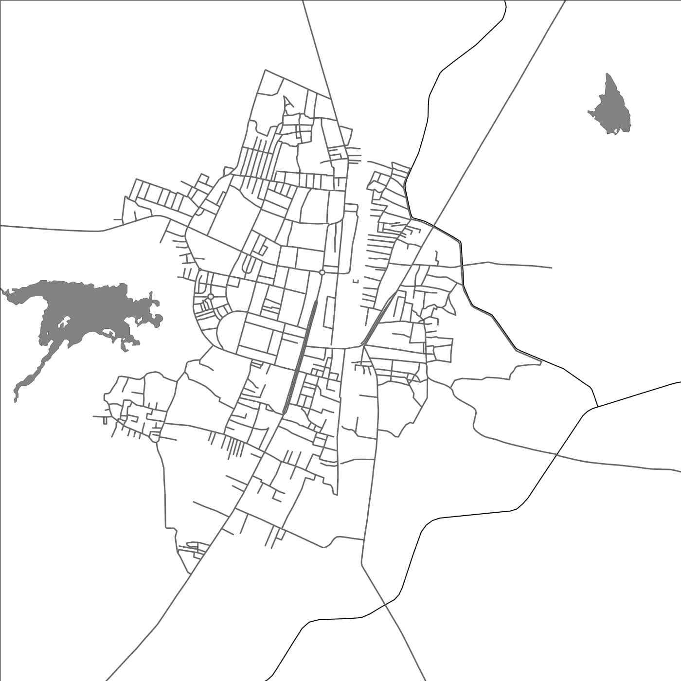 ROAD MAP OF JAMIKUNTA, INDIA BY MAPBAKES